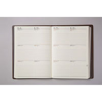 高橋書店 【2024年版】3年卓上日誌 A5 3年連用 茶 63 1冊（直送品）