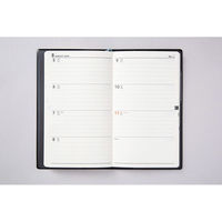 高橋書店 【2024年版】ニューダイアリーミニ3 手帳判 見開き1週間 月曜始まり 黒 132 1セット(2冊)（直送品）