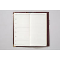 高橋書店 【2024年版】ニューダイアリー3 手帳判 片側1週間+ノート 月曜始まり ワイン 81 1冊（直送品）