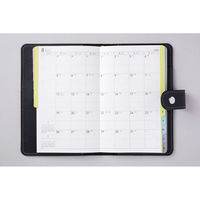 高橋書店 【2024年版】ティーズクラブ2 手帳判 片側1週間+ノート 月曜始まり ブラック 185 1冊（直送品）