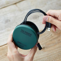 キングジム テクスポーチ ラウンド シリコン ポーチ カーキ TXP300-KH 1個