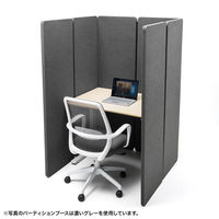 サンワサプライ パーティションブース 幅500×奥行30×高さ1600mm（パネル1枚あたり） グレー SPT-PB002GY 1セット（直送品）