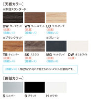 【軒先渡し】ニシキ工業 カウンターテーブル 幅1500×奥行600×高さ720mm スミクロ AQB-S1560-SK 1台（直送品）