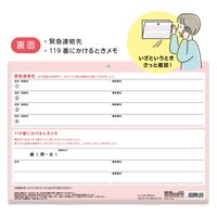 ダイゴー 壁掛け 血圧記録カレンダー　A4 ピンク E8108 1冊（直送品）