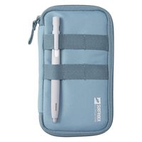 リヒトラブ SFJ×LIHIT LAB. コンパクトペンポーチ アビスブラック A3200-24 1個