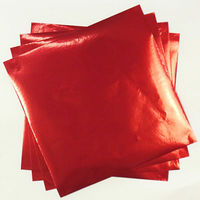 トーヨー 単色カラーホイル 15.0cm あか 066101 1袋(100枚入)