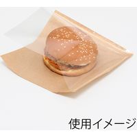 シモジマ 片面透明バーガー袋 18-18 未晒無地 004738103 1袋(100枚)