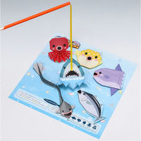 トーヨー 魚つりおりがみ 005181 1セット(75枚:15枚×5冊)