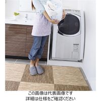 富双合成 剥がせるフロアパネル ストライプ(ブラウン) 45×45cm 4枚入 PTT02 1セット(8枚:4枚×2セット)（直送品）