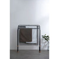 アイリスオーヤマ 折りたたみバスタオルハンガー ダークグレー FBH-700 1台