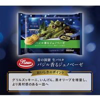 （株）日清製粉ウェルナ [冷凍] 青の洞窟 生パスタ バジル香るジェノベーゼ 275g×4個 4902110282566 4セット（直送品）