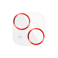 PGA iPhone 14/14 Plus用 カメラ フルプロテクター クリア/レッド PG-22RCLG12RD 1個（直送品）