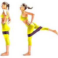 サクライ貿易 トレーニング器具 ヒップアップバンド ブラック×ピンク 54157 1セット(1個入)