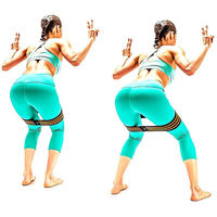 SAKURAI（サクライ） トレーニング器具 ヒップアップバンド ブラック×オレンジ 54156 1セット(1個入)（直送品）