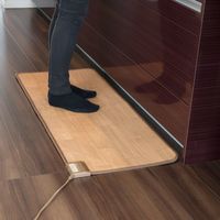 YAMAZEN フローリング調 キッチンマット 110×45cm 表面防水加工 強弱切替機能付 YKM-1148FL 1台