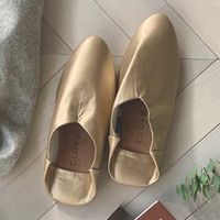 杉田エース CLOVERバブーシュ マットゴールド 25~25.5cm CYE955931 1個（直送品）