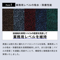 クリーンテックス・ジャパン 屋内外兼用玄関マット アイアンホース(ストライプ)グリーン・ブラック 90 × 150 cm BY00034 1枚