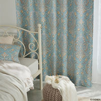 スミノエ プリンセス カーテン ディズニー クラッシックビューティー 1800×1400mm ブルー １セット(2枚入)（直送品）