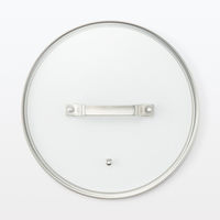 無印良品 中が見えやすい 強化ガラス蓋 直径24cm対応 良品計画