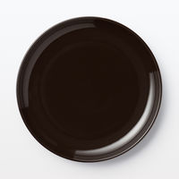 無印良品 日常の器 プレート 中 ダークブラウン 約直径19cm 良品計画