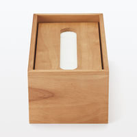 無印良品 木製ティシューボックス 箱ティシュー用 内寸約幅24.5×奥行12×高さ9cm 良品計画