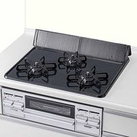 コンロまわり すきまカバー 隙間汚れ防止 伸縮 約24cm×38~59.5cm シックブラック 1枚 東洋アルミエコープロダクツ