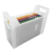 ナカバヤシ 置き勉ファイルボックスA4 ホワイト FBS-E04W 1セット(15個)