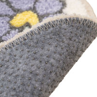 センコー スヌーピー 花いっぱい アクセントマット 約44×80cm ブルー SNB230412 1枚（直送品）