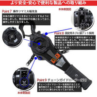 ベストアンサー レバーホイスト 1t VGP-1 ブラック lh-vgp100-bk 1台（直送品）