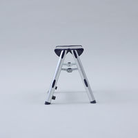 YAMAZEN 開閉簡単 取っ手付き アルミ踏み台 1段 YM-DA01(DBL) 1台