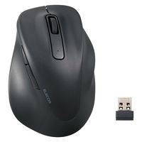 ワイヤレスマウス 静音 無線 2.4GHz 握りの極み 5ボタン Mサイズ ブラック M-XGM30DBSKABK エレコム 1個（直送品）
