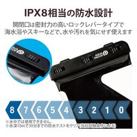 タブレットケース 防水ケース 汎用 IPX8 ネックストラップ付き ブラック TB-WPSR08BK エレコム 1個