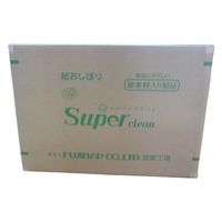 尚美堂 スーパークリーン 平 紙おしぼり  20263 1セット(100本×16袋 合計1600本入)（直送品）