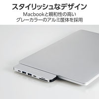 ドッキングステーション タイプC ハブ HDMI SDカード Macbook専用 直挿し DST-C24SV/EC エレコム 1個