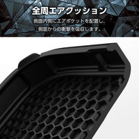 エレコム iPhone 15/ZEROSHOCK/グリップ/TPU/ブラック PMWA23AZEROGBK 1個