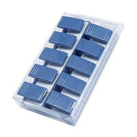 共栄プラスチック マグネット付きクリップ マグタロウ 10個入 ブルー MC-1800G-B 1パック