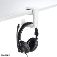サンワサプライ 回転式ヘッドホンフック（ホワイト） PDA-STN18W 1個（直送品）