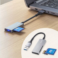 サンワサプライ USB3.2 Gen1 カードリーダー ADR-3MSD2S 1個