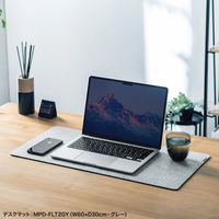 サンワサプライ フェルトデスクマット(W600×D300mm・ブラック) MPD-FLT2BK 1個