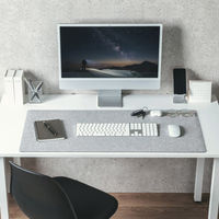 サンワサプライ フェルトデスクマット(W900×D400mm・グレー) MPD-FLT1GY 1個