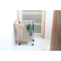 BRID ランドリーバスケット　キャスター付き　スクエア　４５Ｌ　ベージュ 003073 1個（直送品）