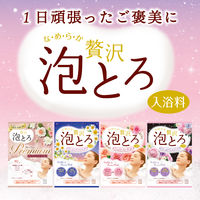 【数量限定セット】 お湯物語 贅沢泡とろ 入浴料 4種アソートセット（各1包入）牛乳石鹸共進社