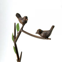 ＳＰＩＣＥ　ＯＦ　ＬＩＦＥ　バード＆リーフ　アイアン２段トレイスタンド　ＣＮＧＴ５１６０　1個（直送品）