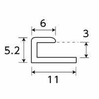 光モール ベージュジョイナー 1000mm×5.2mm×3mm NO.2278 1セット(50本)（直送品）
