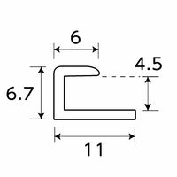光モール ベージュジョイナー 1000mm×6.7mm×4.5mm NO.2280 1セット(40本)（直送品）