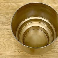 杉田エース CLOVERアルミプランター ゴールド Φ16.5 CXU955746 1セット(3個)（直送品）