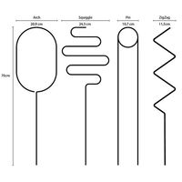 杉田エース Botanopia植物用くい ゴールデン アーチ CYB694536 1セット(3枚)（直送品）
