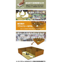 イケヒコ・コーポレーション 仕切り付き防災畳　安全地帯 200×200×100cm用 1セット（直送品）