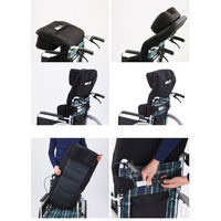 帝健 車いすサポートシートαセット ブラック M66KG21AP 1セット（直送品）