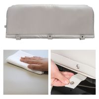 特殊衣料 サイドレールクッションカバー（両面） グレー　L 0101 1枚（直送品）